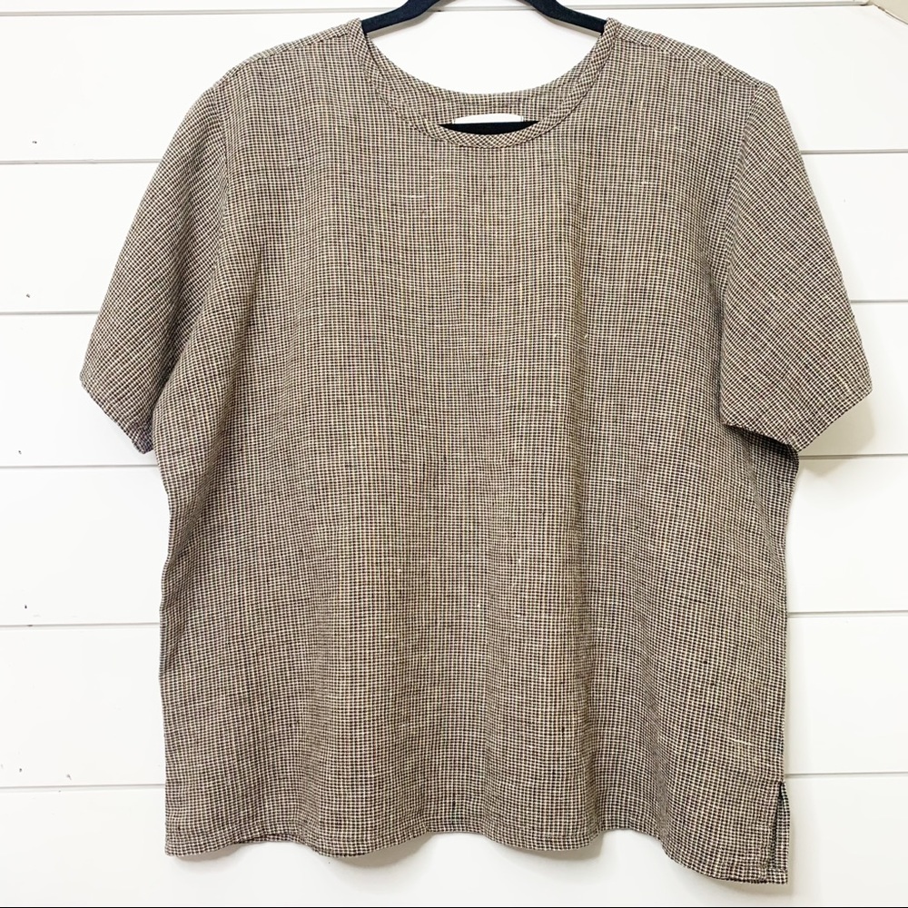 FLAX boxy linen shirt size S - Picture 9 of 10